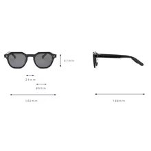 Peekaboo korean style retro sun glasses for women TR90 frame polygon polarized sunglasses uv400 male green brown 2023 summer