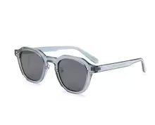 Peekaboo korean style retro sun glasses for women TR90 frame polygon polarized sunglasses uv400 male green brown 2023 summer