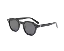 Peekaboo korean style retro sun glasses for women TR90 frame polygon polarized sunglasses uv400 male green brown 2023 summer